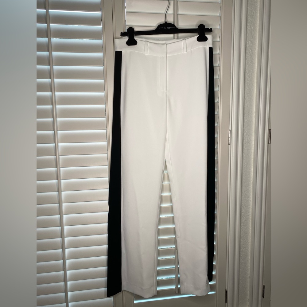 Carolina Herrera Straight Leg Two-Toned Pants